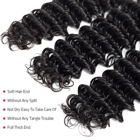 Single 26 inch human hair wet and wavy bundle